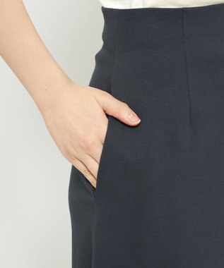 uncrave ダブルフェイスジャージー フレアスカート スレート