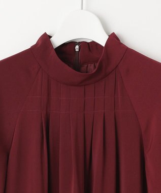 自由区 【WEB限定】ラグランタック ドレス ワイン系