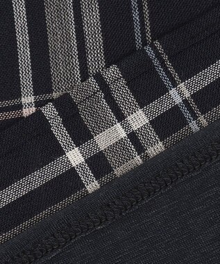 J.PRESS LADIES シアーストライプチェック カットソー ネイビー系3