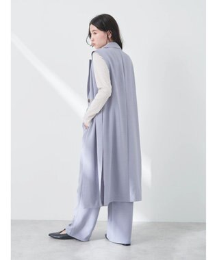 earth music&ecology ギャザーパンツ Grayish Blue