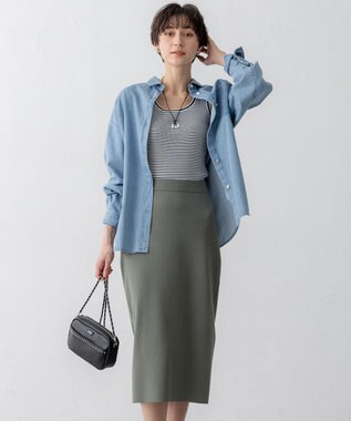 23区 レザー スタッズ ショルダーバッグ ブラック系