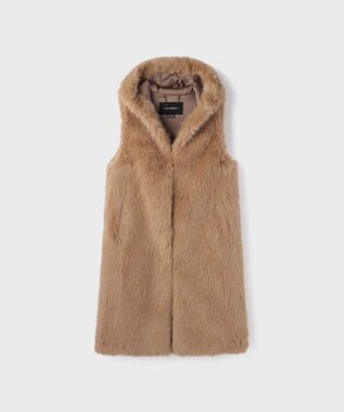 GRACE CONTINENTAL 【LOU ANDREA】フェイクジレ キャメル