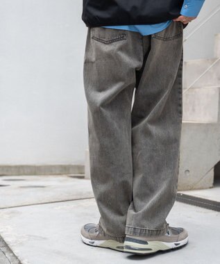 WEGO スケーターズ　タックワイドデニムパンツ イエローその他