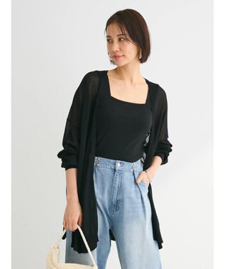 Green Parks 推しニット　ゆったりミドル丈カーディガン