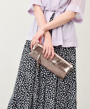 INTER-CHAUSSURES 【ANDREA CARDONE】レザーワイドサコッシュ