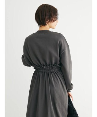 Green Parks ・ＳＵＧＡＲ　ＳＰＯＯＮ　ドロストドッキングワンピ Charcoal Gray