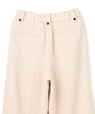 UNFILO 【セットアップ着用可】TENNEN TOUCH タックワイドパンツ ベージュ