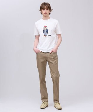 J.PRESS MEN 新デザイン【BULLDOG BOY】プリント Tシャツ ホワイト系