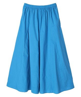 Green Parks Ｉ　切替ギャザーロングスカート Blue