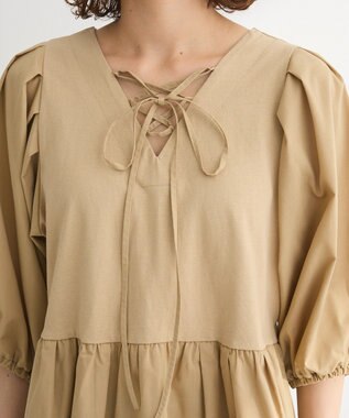 Green Parks ・ＥＬＥＮＣＡＲＥ　ＤＵＥ　２ｗａｙボリュームチュニック Beige