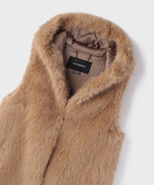 GRACE CONTINENTAL 【LOU ANDREA】フェイクジレ キャメル