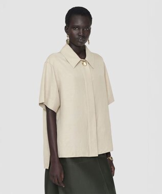 JOSEPH ライトリネンブレンド　シャツ Powder