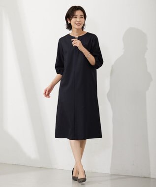 J.PRESS LADIES 【セットアップ対応・洗える・UVケア・速乾】 OXIJEWELストレッチ ワンピース ライトグレー系