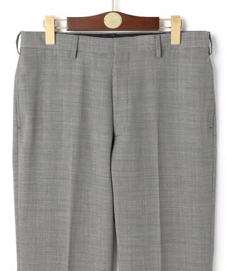 J.PRESS MEN 【洗える / 高通気性 / ストレッチ性 / 防シワ】バーズアイスラックス / ノータック ライトグレー系