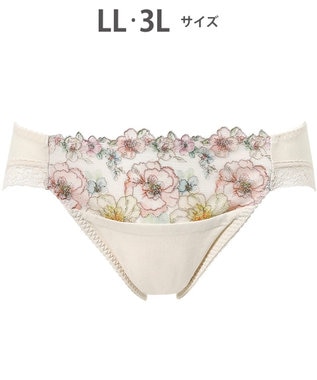 Wing ショーツ KB2060とペア 綿混素材（身生地部） やさしいはきごこち ナチュラルアップブラ はきこみ丈あさめ KF3360 ウイング／ワコール