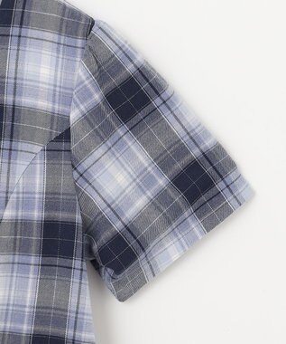 ANY KIDS ジャケット付き チェック ワンピース ネイビー