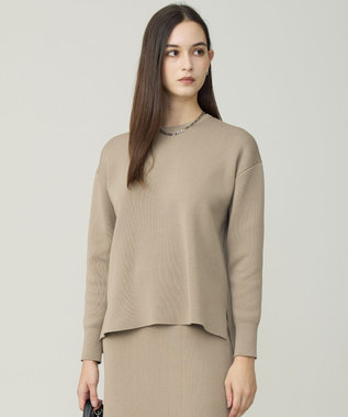 ICB L コットンポリエステルスムース  プルオーバー ニット