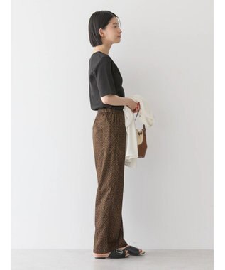AMERICAN HOLIC 更紗プリントリラックスパンツ Brown