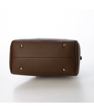 UNBILLION カシュカシュ cachechche / シボフェイクレザー2wayボストンバッグ ブラウン