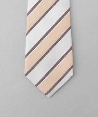 GOTAIRIKU GOTAIRIKU別注【日本製】シルク ネクタイ_ストライプ ベージュ系1