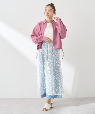 earth music&ecology タックスリーブシャツ Dark Pink