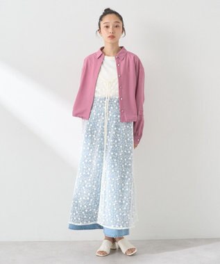 earth music&ecology タックスリーブシャツ Dark Pink