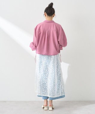 earth music&ecology タックスリーブシャツ Dark Pink