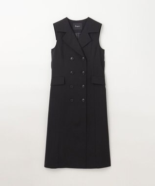 GRACE CONTINENTAL バックプリーツトレンチワンピース ブラック