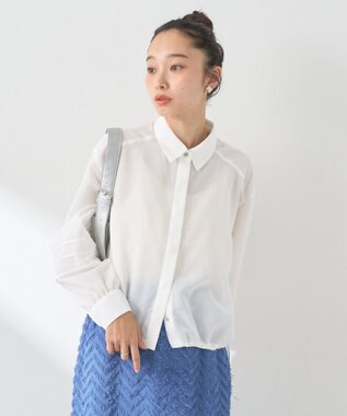 earth music&ecology タックスリーブシャツ Off White