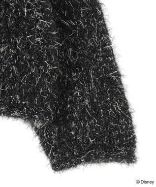 Green Parks ナイトメア／ラメメッシュニットプルオーバー Black