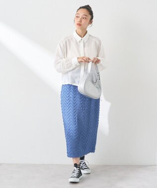 earth music&ecology タックスリーブシャツ Off White