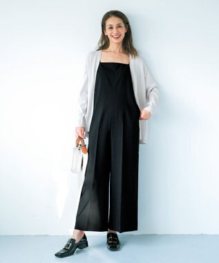 UNFILO L イージーカーディガン シルバーグレー