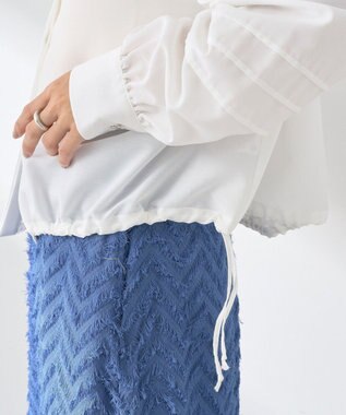 earth music&ecology タックスリーブシャツ Off White