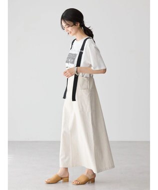 AMERICAN HOLIC Ｗポケットサス付きスカート Ivory