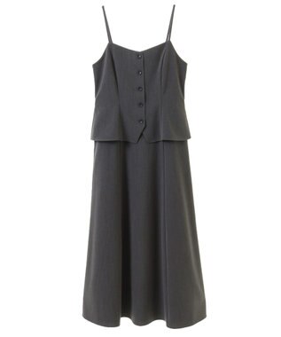 earth music&ecology ペプラムジレジャンドレ Gray