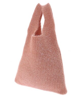 Green Parks ・ＴＯＲＣＨ　ラメニットバッグ Pink