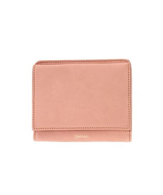 genten 【新色】フレスコ 二つ折り財布 ピーチベージュ