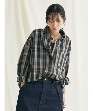 CRAFT STANDARD BOUTIQUE レギュラーカラーシャツ Check Black