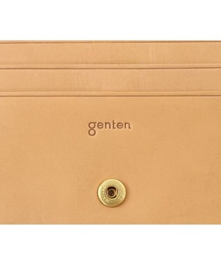 genten 【新色】フレスコ 二つ折り財布 ピーチベージュ