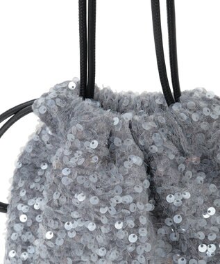 Green Parks ＯＴＯ．ＨＡ．ベロアスパンコールショルダーバック Gray