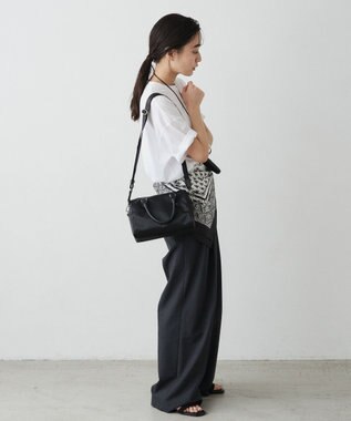 russet クラウズナイロン2WAYミニボストンバッグ(CE-1720-WEB) Black