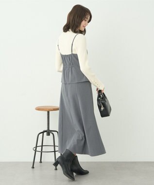 earth music&ecology ペプラムジレジャンドレ Gray