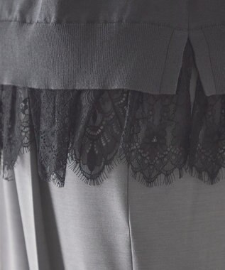 AMERICAN HOLIC 【前後2WAY】裾レースベスト Charcoal Gray