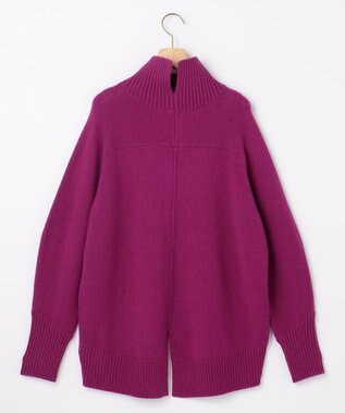 組曲 S ウールカシミヤミックス ロールネックニット パープル系