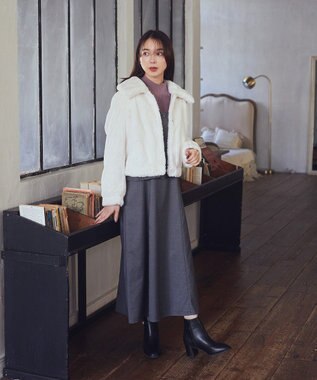 earth music&ecology ペプラムジレジャンドレ Gray