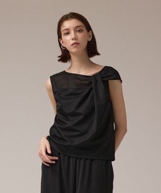 GRACE CONTINENTAL オーガンドレープトップ