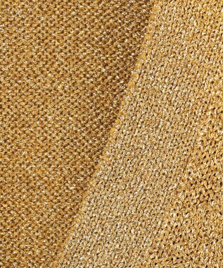 ICB 【洗える】リッチシャインニット カーディガン ゴールド系