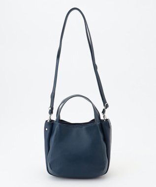 Y'SACCS イタリアンシープ 2wayラウンドトート ネイビー