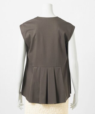 23区 【GOLD LABEL】ファインスムースジャージー カシュクールデザイン カットソー ブラウン系