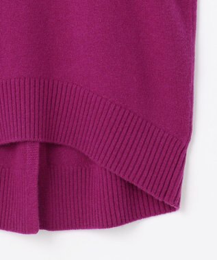 組曲 S ウールカシミヤミックス ロールネックニット パープル系